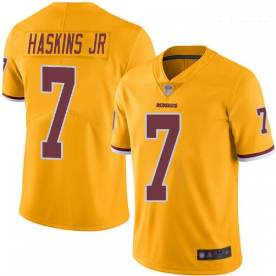 Redskins #7 Dwayne Haskins Jr Gold Youth Stitched Football Limited Rush Jersey Redskins #7 Dwayne Haskins Jr Gold Youth Stitched Football Limited Rush Jersey