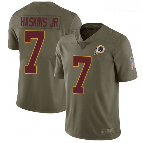 Redskins #7 Dwayne Haskins Jr Olive Youth Stitched Football Limited 2017 Salute to Service Jersey Redskins #7 Dwayne Haskins Jr Olive Youth Stitched Football Limited 2017 Salute to Service Jersey