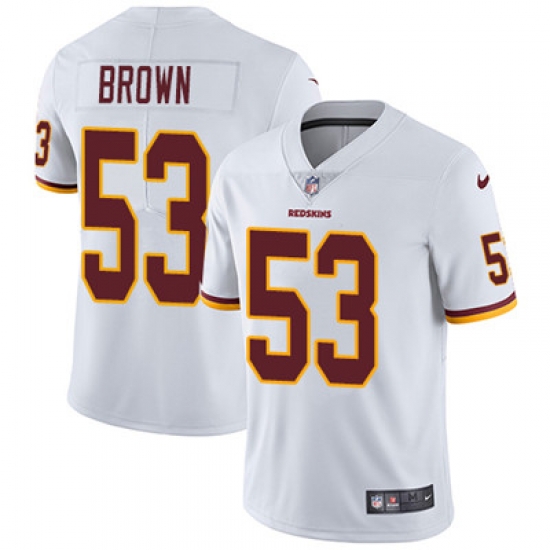 Youth Nike Redskins #53 Zach Brown White Stitched NFL Vapor Untouchable Limited Jersey Youth Nike Redskins #53 Zach Brown White Stitched NFL Vapor Untouchable Limited Jersey