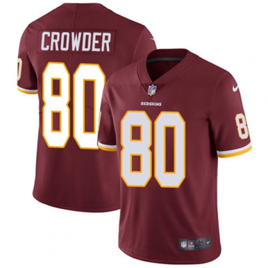 Youth Nike Redskins #80 Jamison Crowder Burgundy Red Team Color Stitched NFL Vapor Untouchable Limited Jersey Youth Nike Redskins #80 Jamison Crowder Burgundy Red Team Color Stitched NFL Vapor Untouchable Limited Jersey