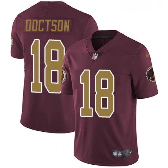 Youth Nike Washington Redskins 18 Josh Doctson Burgundy RedGold Number Alternate 80TH Anniversary Vapor Untouchable Limited Player NFL Jersey Youth Nike Washington Redskins 18 Josh Doctson Burgundy RedGold Number Alternate 80TH Anniversary Vapor Untouchable Limited Player NFL Jersey