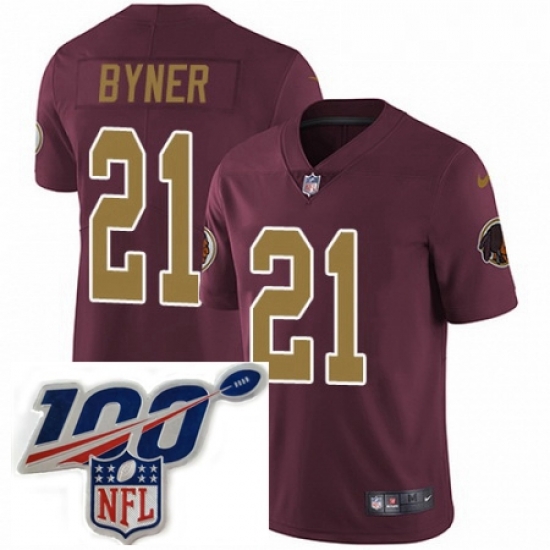 Youth Nike Washington Redskins 21 Earnest Byner Burgundy RedGold Number Alternate 80TH Anniversary Vapor Untouchable Limited Stitched 100th anniversary Nec Youth Nike Washington Redskins 21 Earnest Byner Burgundy RedGold Number Alternate 80TH Anniversary Vapor Untouchable Limited Stitched 100th anniversary Nec
