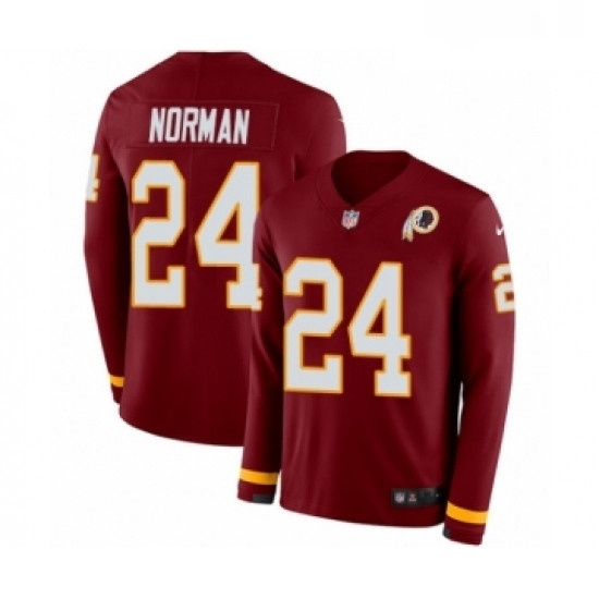 Youth Nike Washington Redskins 24 Josh Norman Limited Burgundy Therma Long Sleeve NFL Jersey Youth Nike Washington Redskins 24 Josh Norman Limited Burgundy Therma Long Sleeve NFL Jersey