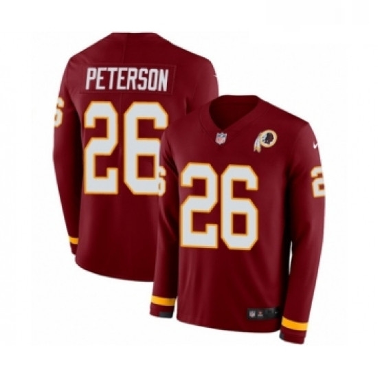 Youth Nike Washington Redskins 26 Adrian Peterson Limited Burgundy Therma Long Sleeve NFL Jersey Youth Nike Washington Redskins 26 Adrian Peterson Limited Burgundy Therma Long Sleeve NFL Jersey