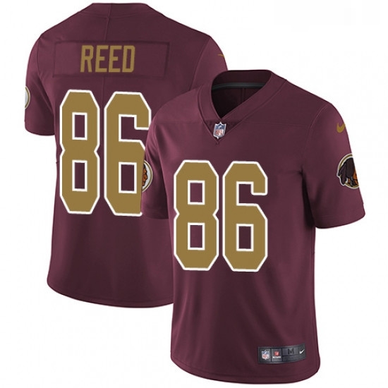 Youth Nike Washington Redskins 86 Jordan Reed Burgundy RedGold Number Alternate 80TH Anniversary Vapor Untouchable Limited Player NFL Jersey Youth Nike Washington Redskins 86 Jordan Reed Burgundy RedGold Number Alternate 80TH Anniversary Vapor Untouchable Limited Player NFL Jersey