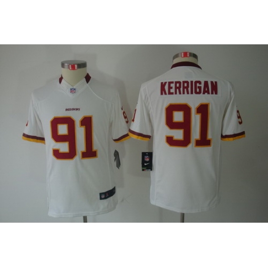 Youth Nike Washington Redskins 91# Kerrigan White Limited Jerseys Youth Nike Washington Redskins 91# Kerrigan White Limited Jerseys
