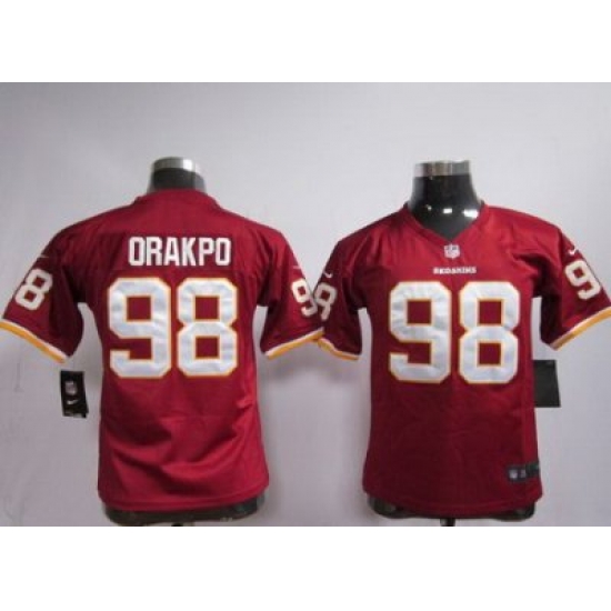 Youth Nike Washington Redskins 98# Brian Orakpo Red Jerseys Youth Nike Washington Redskins 98# Brian Orakpo Red Jerseys