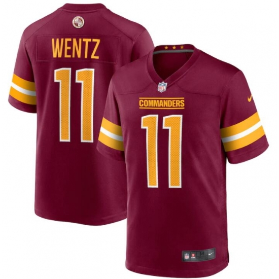 Youth Washington Commanders #11 Carson Wentz Red Burgundy Stitched Limited Jersey Youth Washington Commanders #11 Carson Wentz Red Burgundy Stitched Limited Jersey