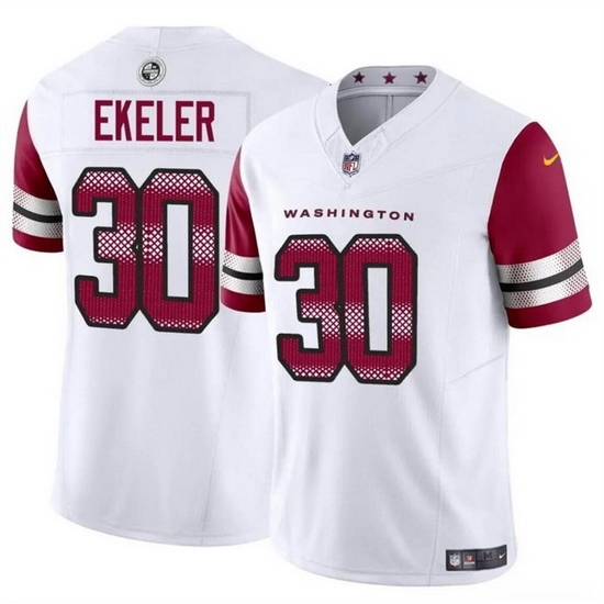 Youth Washington Commanders 30 Austin Ekeler White 2023 F U S E Vapor Limited Stitched Football Jersey Youth Washington Commanders 30 Austin Ekeler White 2023 F U S E Vapor Limited Stitched Football Jersey