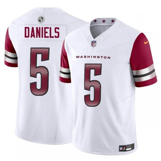 Youth Washington Commanders 5 Jayden Daniels White 2024 Draft F U S E Vapor Limited Stitched Football Jersey Youth Washington Commanders 5 Jayden Daniels White 2024 Draft F U S E Vapor Limited Stitched Football Jersey