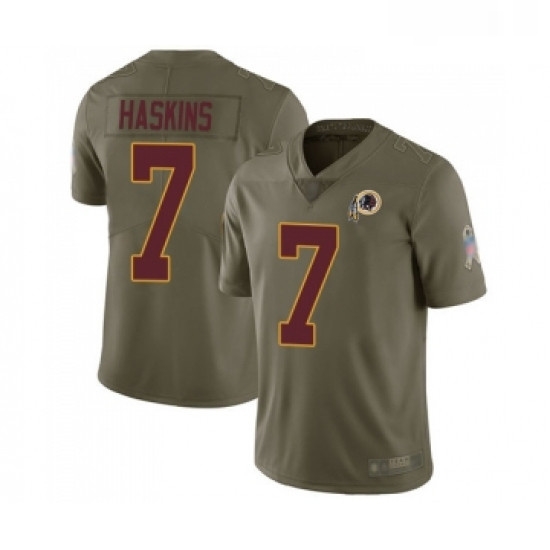 Youth Washington Redskins 7 Dwayne Haskins Limited Olive 2017 Salute to Service Football Jersey Youth Washington Redskins 7 Dwayne Haskins Limited Olive 2017 Salute to Service Football Jersey
