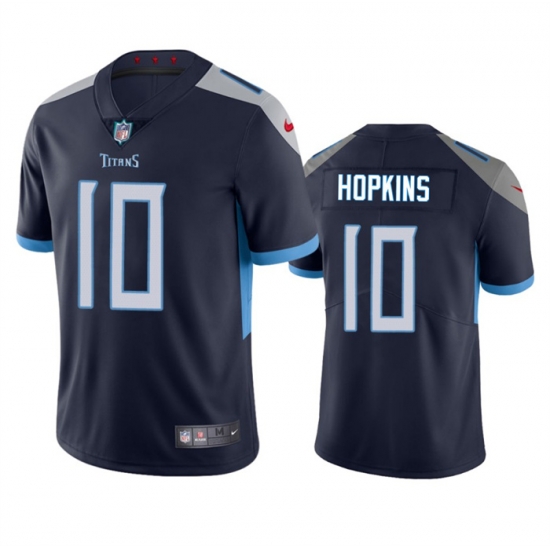 Men Tennessee Titans 10 DeAndre Hopkins Navy Vapor Untouchable Stitched Jersey Men Tennessee Titans 10 DeAndre Hopkins Navy Vapor Untouchable Stitched Jersey