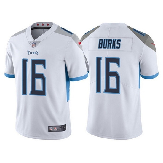 Men Tennessee Titans 16 Treylon Burks White Vapor Untouchable Stitched jersey Men Tennessee Titans 16 Treylon Burks White Vapor Untouchable Stitched jersey