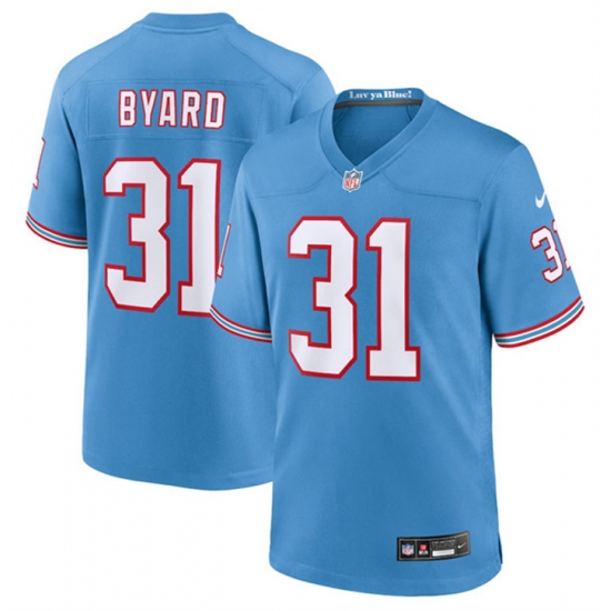 Men Tennessee Titans 31 Kevin Byard Light Blue Throwback Player Stitched Game Jersey Men Tennessee Titans 31 Kevin Byard Light Blue Throwback Player Stitched Game Jersey