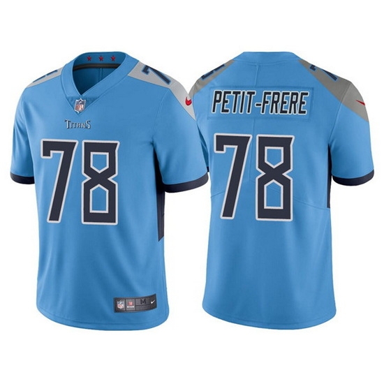 Men Tennessee Titans 78 Nicholas Petit Frere Blue Vapor Untouchable Stitched jersey Men Tennessee Titans 78 Nicholas Petit Frere Blue Vapor Untouchable Stitched jersey