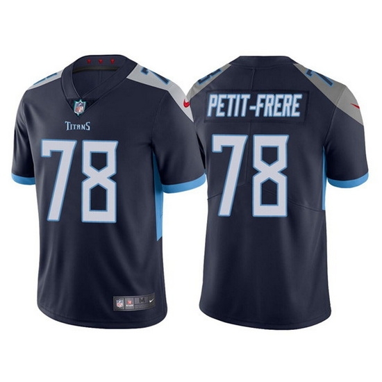 Men Tennessee Titans 78 Nicholas Petit Frere Navy Vapor Untouchable Stitched jersey Men Tennessee Titans 78 Nicholas Petit Frere Navy Vapor Untouchable Stitched jersey