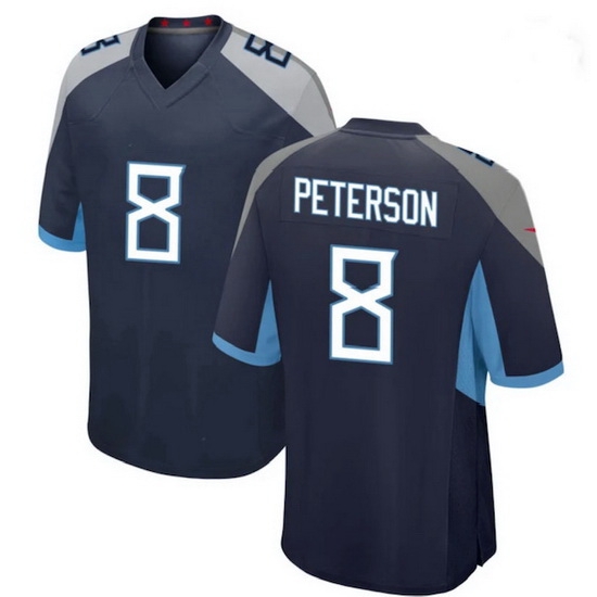 Men Tennessee Titans 8 Adrian Peterson navy Vapor Limited Jersey Men Tennessee Titans 8 Adrian Peterson navy Vapor Limited Jersey