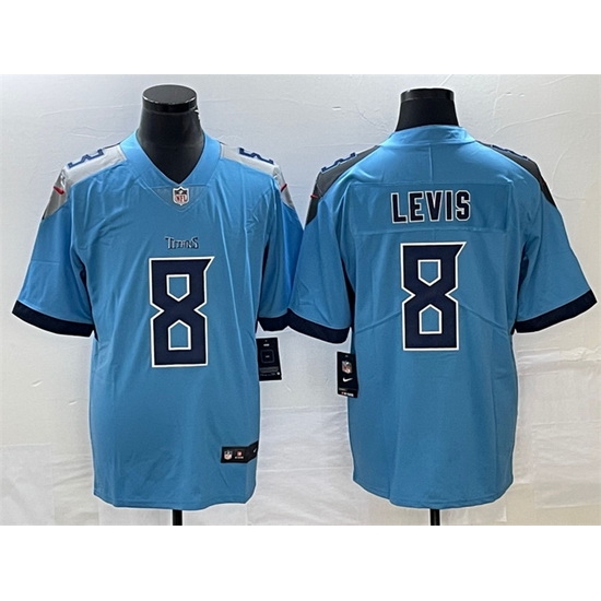 Men Tennessee Titans 8 Will Levis Blue Vapor Untouchable Stitched Jersey Men Tennessee Titans 8 Will Levis Blue Vapor Untouchable Stitched Jersey