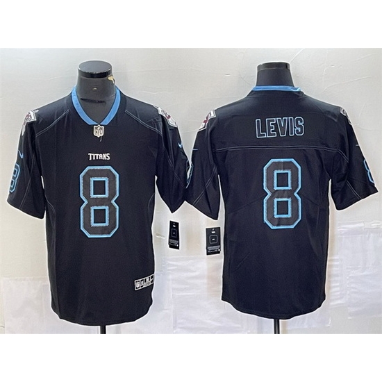 Men Tennessee Titans 8 Will Levis Navy 2018 Lights Out Color Rush Limited Stitched Jersey Men Tennessee Titans 8 Will Levis Navy 2018 Lights Out Color Rush Limited Stitched Jersey