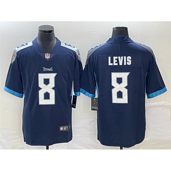 Men Tennessee Titans 8 Will Levis Navy Vapor Untouchable Stitched Jersey Men Tennessee Titans 8 Will Levis Navy Vapor Untouchable Stitched Jersey