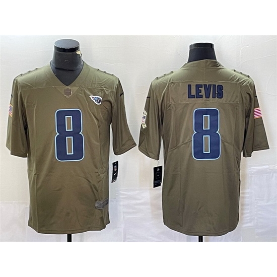 Men Tennessee Titans 8 Will Levis Olive 2017 Salute To Service Limited Stitched Jersey Men Tennessee Titans 8 Will Levis Olive 2017 Salute To Service Limited Stitched Jersey