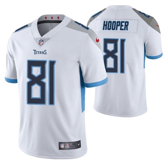 Men Tennessee Titans 81 Austin Hooper White Vapor Untouchable Stitched Jersey Men Tennessee Titans 81 Austin Hooper White Vapor Untouchable Stitched Jersey