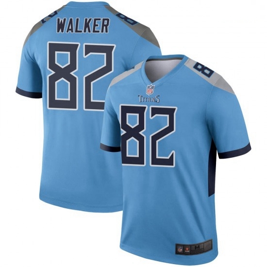 Men Tennessee Titans 82 Delanie Walker Legend Light Blue Limited Jersey Men Tennessee Titans 82 Delanie Walker Legend Light Blue Limited Jersey