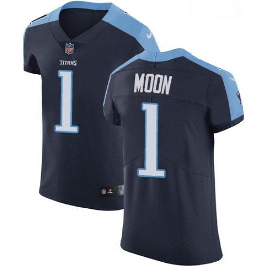 Mens Nike Tennessee Titans 1 Warren Moon Navy Blue Alternate Vapor Untouchable Elite Player NFL Jersey Mens Nike Tennessee Titans 1 Warren Moon Navy Blue Alternate Vapor Untouchable Elite Player NFL Jersey
