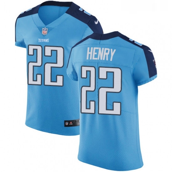Mens Nike Tennessee Titans 22 Derrick Henry Light Blue Team Color Vapor Untouchable Elite Player NFL Jersey Mens Nike Tennessee Titans 22 Derrick Henry Light Blue Team Color Vapor Untouchable Elite Player NFL Jersey