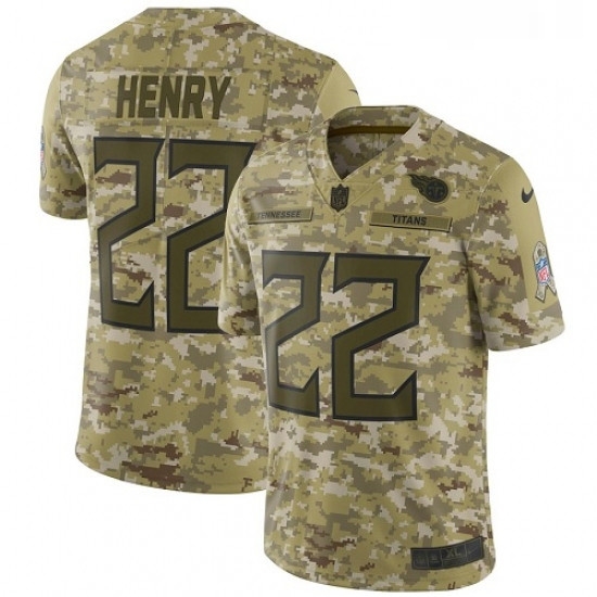 Mens Nike Tennessee Titans 22 Derrick Henry Limited Camo 2018 Salute to Service NFL Jersey Mens Nike Tennessee Titans 22 Derrick Henry Limited Camo 2018 Salute to Service NFL Jersey