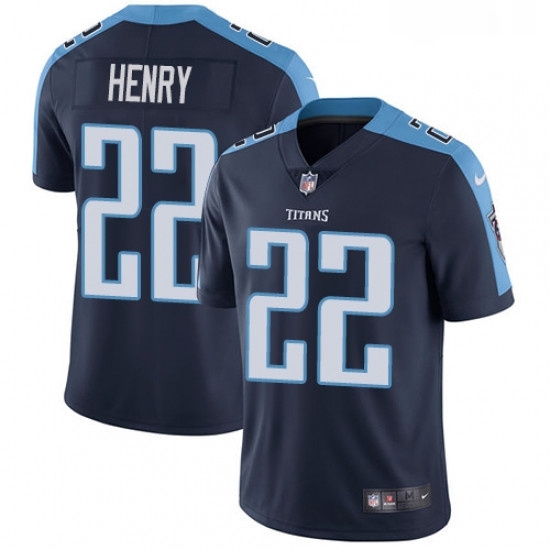 Mens Nike Tennessee Titans 22 Derrick Henry Navy Blue Alternate Vapor Untouchable Limited Player NFL Jersey Mens Nike Tennessee Titans 22 Derrick Henry Navy Blue Alternate Vapor Untouchable Limited Player NFL Jersey