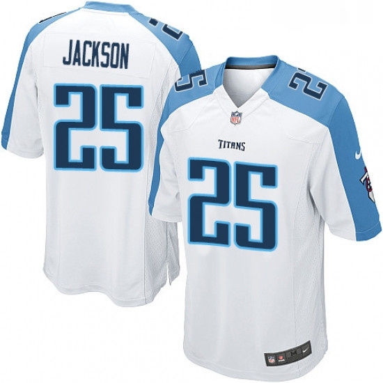 Mens Nike Tennessee Titans 25 Adoree Jackson Game White NFL Jersey Mens Nike Tennessee Titans 25 Adoree Jackson Game White NFL Jersey