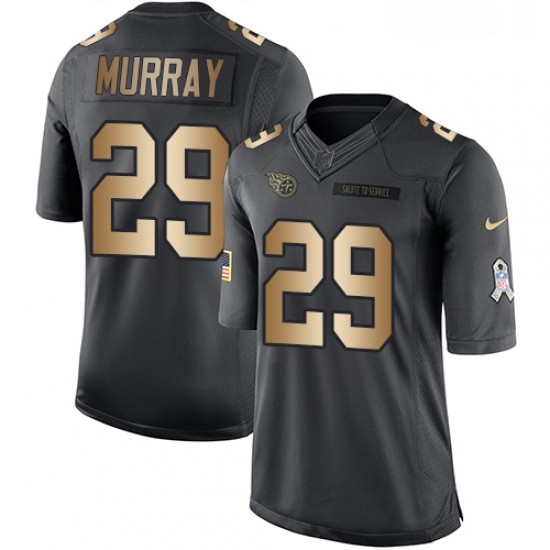 Mens Nike Tennessee Titans 29 DeMarco Murray Limited BlackGold Salute to Service NFL Jersey Mens Nike Tennessee Titans 29 DeMarco Murray Limited BlackGold Salute to Service NFL Jersey