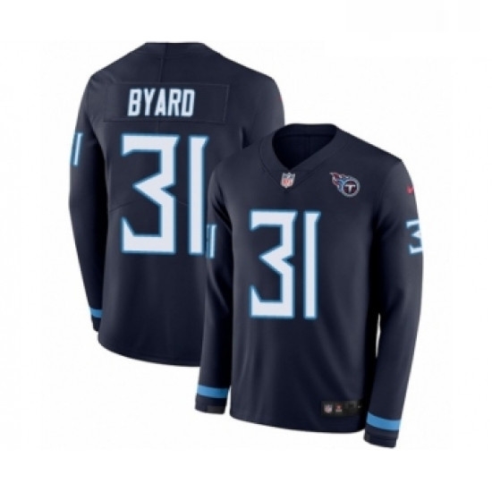 Mens Nike Tennessee Titans 31 Kevin Byard Limited Navy Blue Therma Long Sleeve NFL Jersey Mens Nike Tennessee Titans 31 Kevin Byard Limited Navy Blue Therma Long Sleeve NFL Jersey
