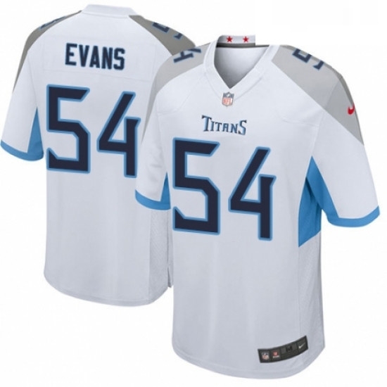 Mens Nike Tennessee Titans 54 Rashaan Evans Game White NFL Jersey Mens Nike Tennessee Titans 54 Rashaan Evans Game White NFL Jersey