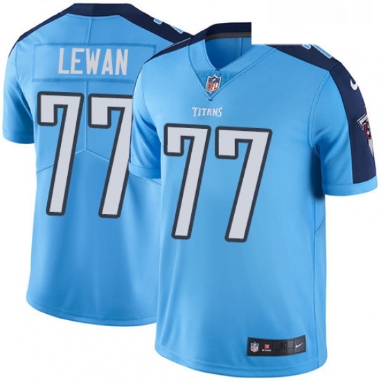 Mens Nike Tennessee Titans 77 Taylor Lewan Limited Light Blue Rush Vapor Untouchable NFL Jersey Mens Nike Tennessee Titans 77 Taylor Lewan Limited Light Blue Rush Vapor Untouchable NFL Jersey