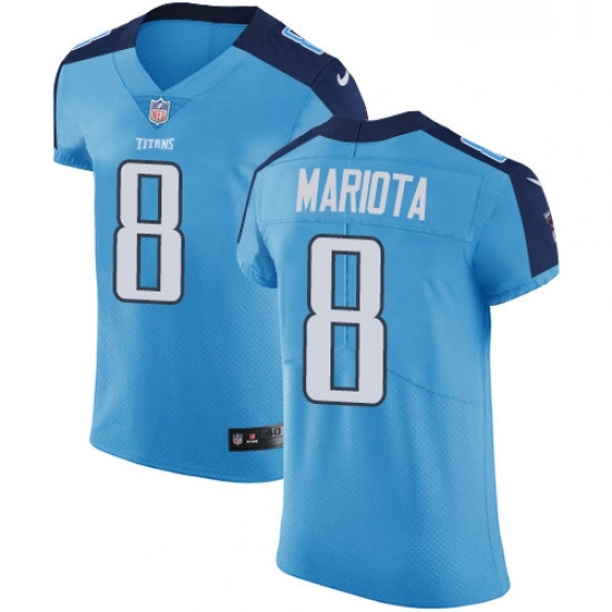 Mens Nike Tennessee Titans 8 Marcus Mariota Light Blue Team Color Vapor Untouchable Elite Player NFL Jersey Mens Nike Tennessee Titans 8 Marcus Mariota Light Blue Team Color Vapor Untouchable Elite Player NFL Jersey