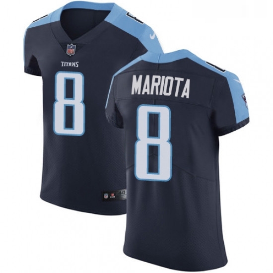 Mens Nike Tennessee Titans 8 Marcus Mariota Navy Blue Alternate Vapor Untouchable Elite Player NFL Jersey Mens Nike Tennessee Titans 8 Marcus Mariota Navy Blue Alternate Vapor Untouchable Elite Player NFL Jersey