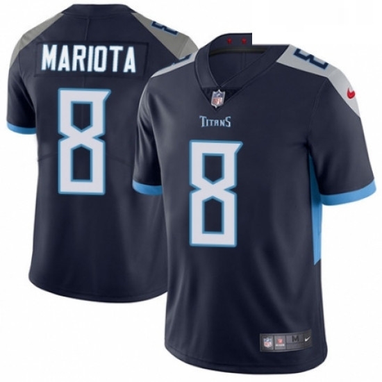 Mens Nike Tennessee Titans 8 Marcus Mariota Navy Blue Team Color Vapor Untouchable Limited Player 2018 NFL Jersey Mens Nike Tennessee Titans 8 Marcus Mariota Navy Blue Team Color Vapor Untouchable Limited Player 2018 NFL Jersey