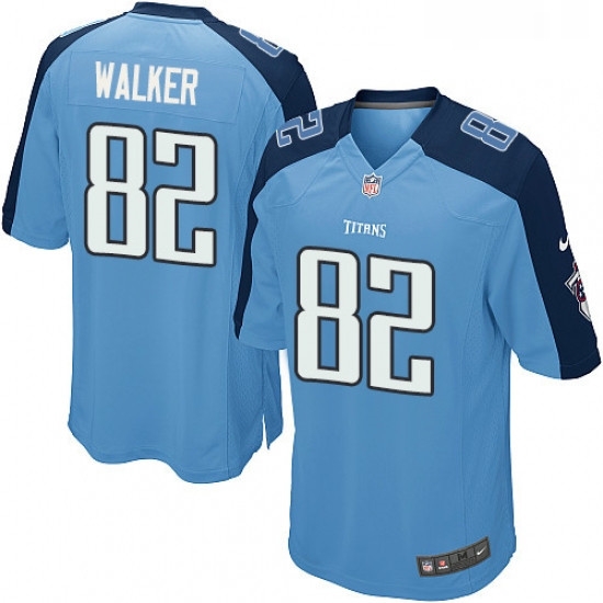 Mens Nike Tennessee Titans 82 Delanie Walker Game Light Blue Team Color NFL Jersey Mens Nike Tennessee Titans 82 Delanie Walker Game Light Blue Team Color NFL Jersey