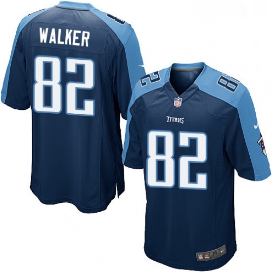 Mens Nike Tennessee Titans 82 Delanie Walker Game Navy Blue Alternate NFL Jersey Mens Nike Tennessee Titans 82 Delanie Walker Game Navy Blue Alternate NFL Jersey