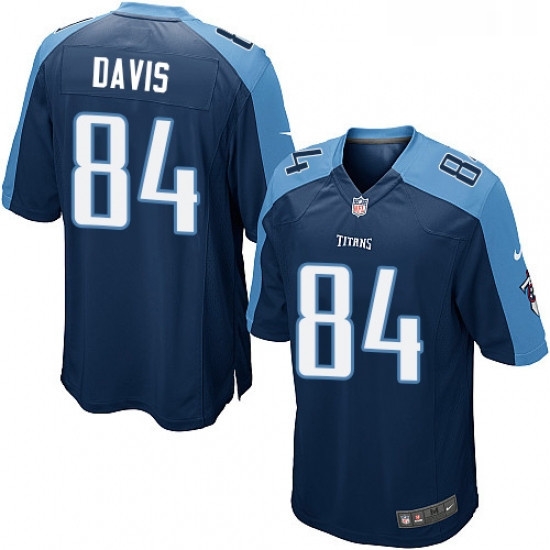 Mens Nike Tennessee Titans 84 Corey Davis Game Navy Blue Alternate NFL Jersey Mens Nike Tennessee Titans 84 Corey Davis Game Navy Blue Alternate NFL Jersey