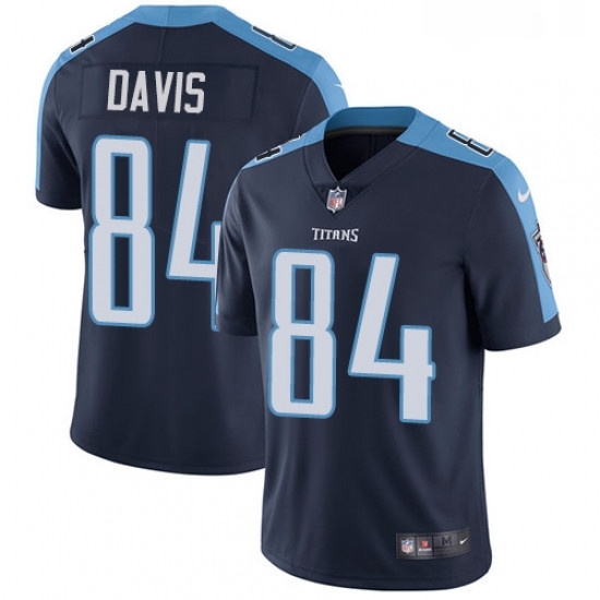 Mens Nike Tennessee Titans 84 Corey Davis Navy Blue Alternate Vapor Untouchable Limited Player NFL Jersey Mens Nike Tennessee Titans 84 Corey Davis Navy Blue Alternate Vapor Untouchable Limited Player NFL Jersey