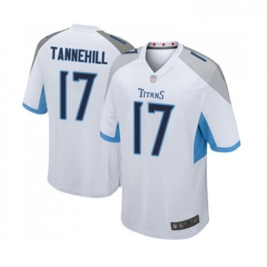 Mens Tennessee Titans 17 Ryan Tannehill Game White Football Jersey Mens Tennessee Titans 17 Ryan Tannehill Game White Football Jersey