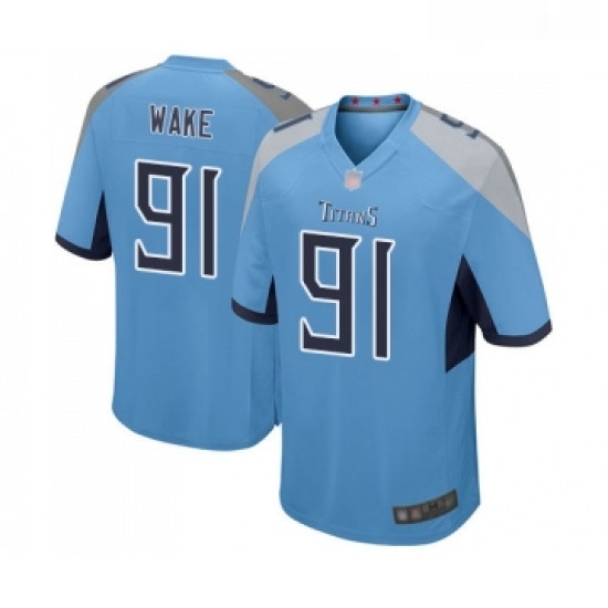 Mens Tennessee Titans 91 Cameron Wake Game Light Blue Alternate Football Jersey Mens Tennessee Titans 91 Cameron Wake Game Light Blue Alternate Football Jersey