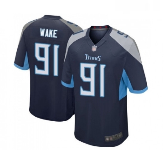 Mens Tennessee Titans 91 Cameron Wake Game Navy Blue Team Color Football Jersey Mens Tennessee Titans 91 Cameron Wake Game Navy Blue Team Color Football Jersey