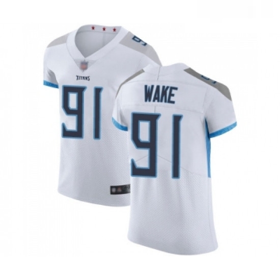 Mens Tennessee Titans 91 Cameron Wake White Vapor Untouchable Elite Player Football Jersey Mens Tennessee Titans 91 Cameron Wake White Vapor Untouchable Elite Player Football Jersey