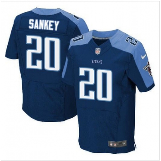 NEW Tennessee Titans #20 Bishop Sankey Navy Blue Alternate Mens Stitched NFL Elite Jersey NEW Tennessee Titans #20 Bishop Sankey Navy Blue Alternate Mens Stitched NFL Elite Jersey