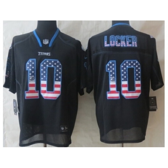 Nike Tennessee Titans 10 Jake Locker Black Elite USA Flag Fashion NFL Jersey Nike Tennessee Titans 10 Jake Locker Black Elite USA Flag Fashion NFL Jersey