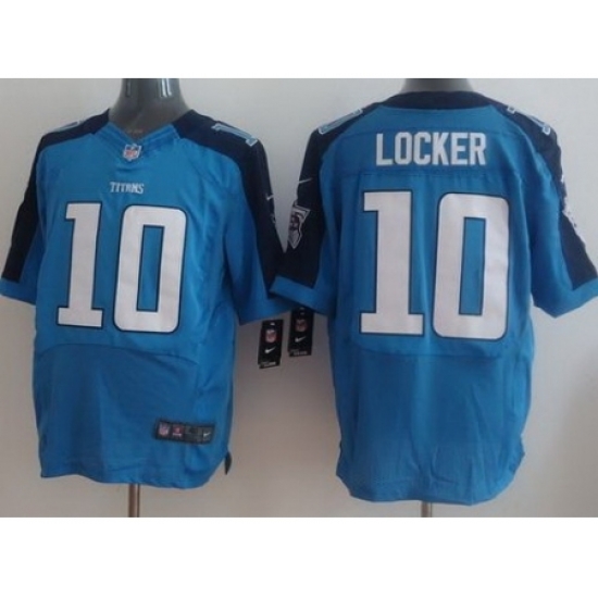 Nike Tennessee Titans 10 Jake Locker Light Blue Elite Nike NFL Jersey Nike Tennessee Titans 10 Jake Locker Light Blue Elite Nike NFL Jersey